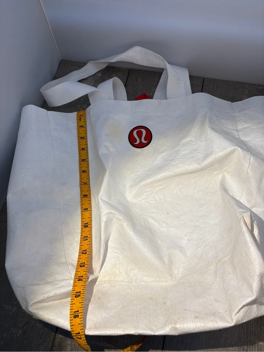 Vintage Lululemon Tote with Red Patch Logo
